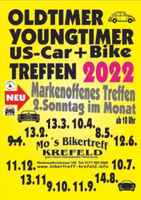 Oldtimertermine Youngtimertermine 2022 Krefeld Niederrhein Rheinland Ruhrpott